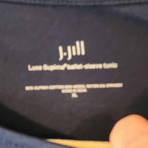 J. Jill Relaxed Blue 3/4 Sleeve Tunic New Condition - Picture 2 of 4